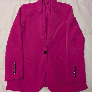 Vince Camuto Fuchsia Blazer with Black Accents